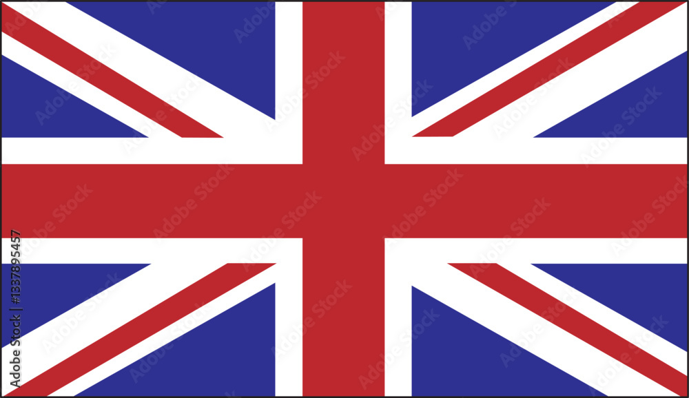 イギリスの国旗のベクターイラスト イギリスの国旗のベクターイラスト