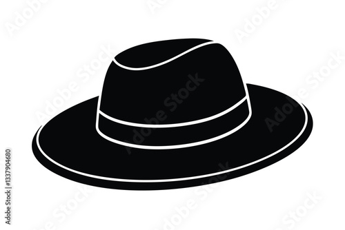 black hat vector illustration
