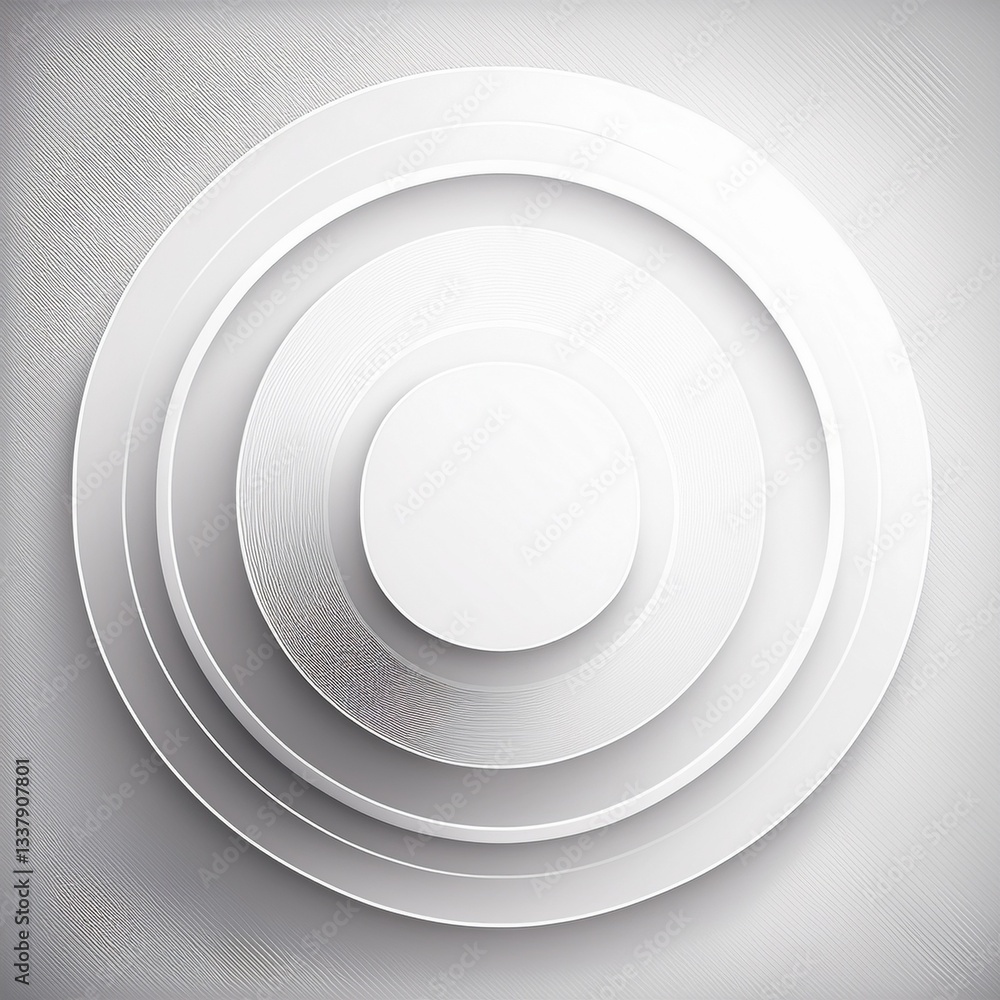 Fototapeta premium White abstract background with geometric shapes. overlap layer on bright space with lines