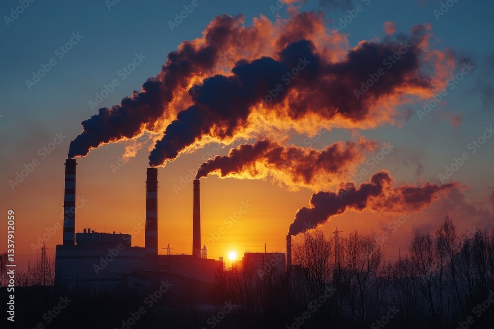 Obraz premium Role of sustainable development in reducing CO2 emissions and fighting climate change