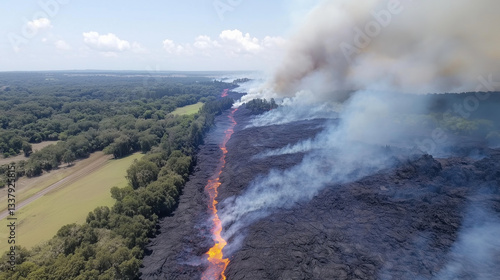 Molten Majesty: An aerial v...