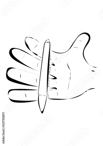 Einen Stift geben