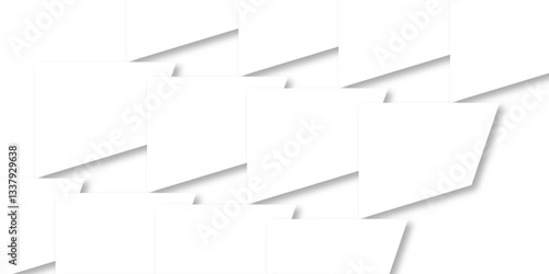 Abstract white background. Minimal geometric white light background abstract design. Abstract white and gray gradient color modern background design vector Illustration.geometrical design.