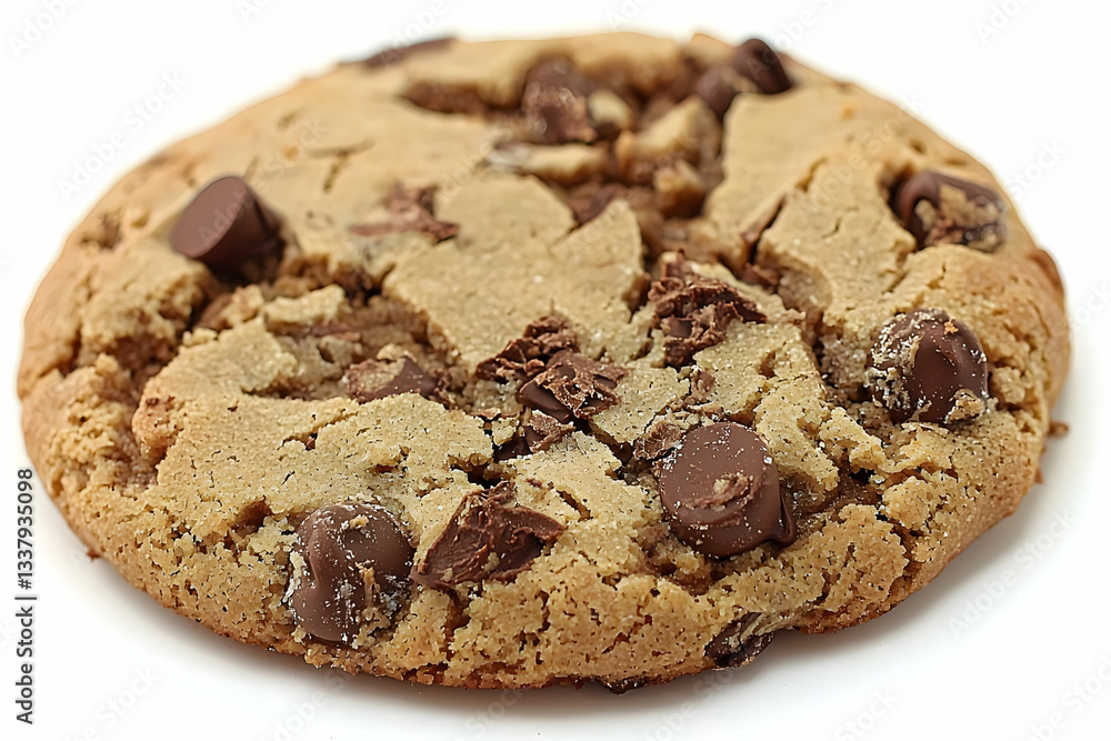 Fototapeta premium Close-up of a chocolate chip cookie