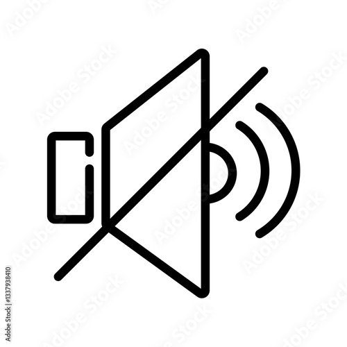 mute vector icon