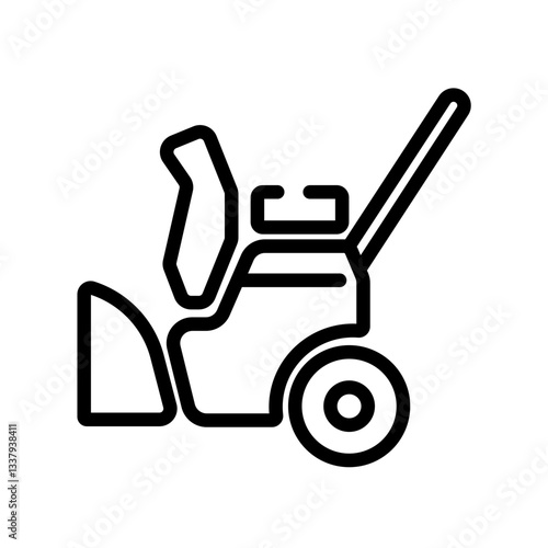 modern snow blower vector icon