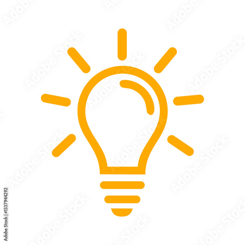 lamp icon,Creative ideas and inspiration. Vector illustration isolated on white background.