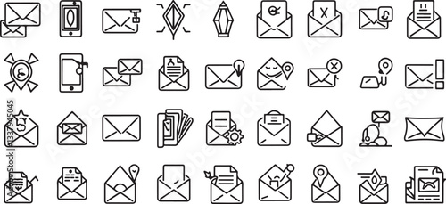 Email and Communication Icons | Messaging, Inbox, and Mail Symbols