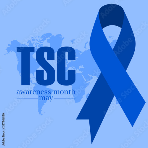 vector graphic of tuberous sclerosis awareness month ideal for tuberous sclerosis awareness month celebration