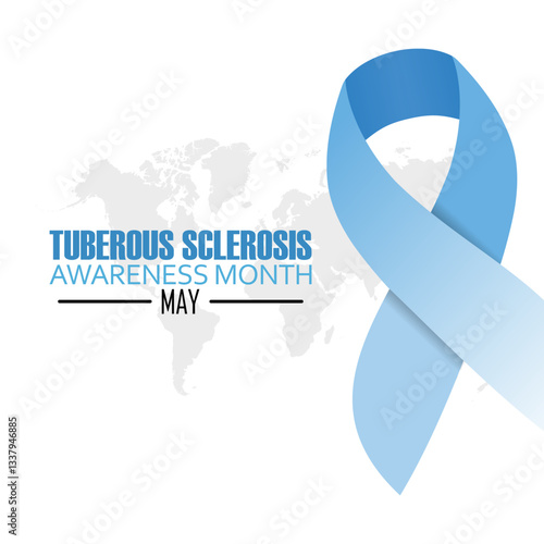 vector graphic of tuberous sclerosis awareness month ideal for tuberous sclerosis awareness month celebration