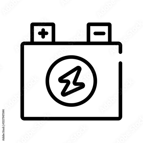 inverter battery  vector icon