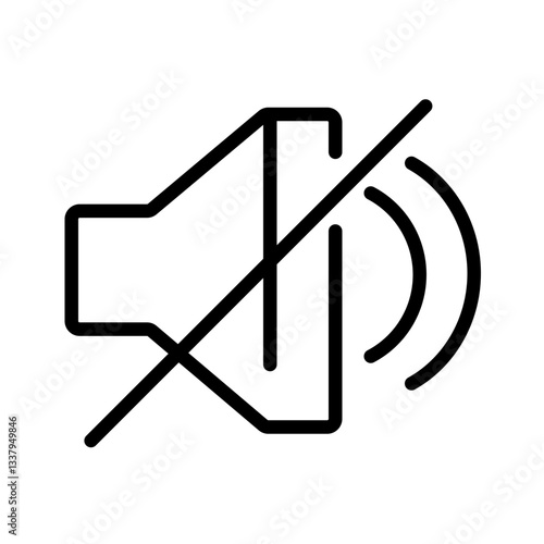 mute icon vector icon