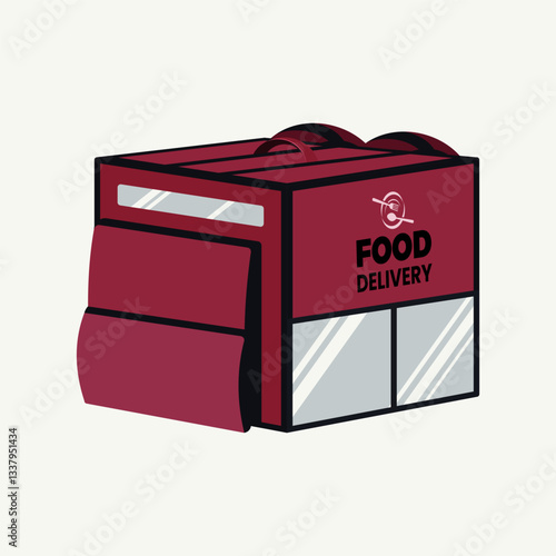 Courier backpack for food delivery order