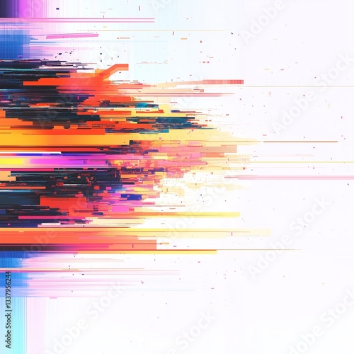 Glitch Effect - Collapsing Digital Energy
