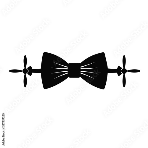 black bow tie