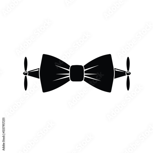 black bow tie