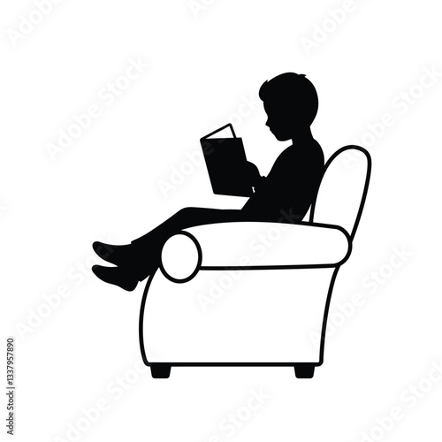 illustration of a man in a chair