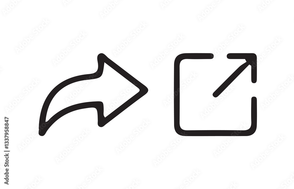 Share icon set. Share arrow, link, arrow symbol. button connection illustration sign collection. vector illustration eps 10. Share icon set. Share arrow, link, arrow symbol. button connection illustration sign collection. vector illustration eps 10.