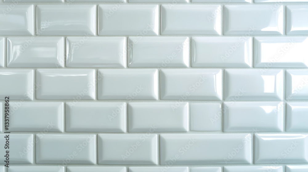 Glossy White Subway Tile Wall with Brick Pattern for Modern Interior Design Glossy White Subway Tile Wall with Brick Pattern for Modern Interior Design