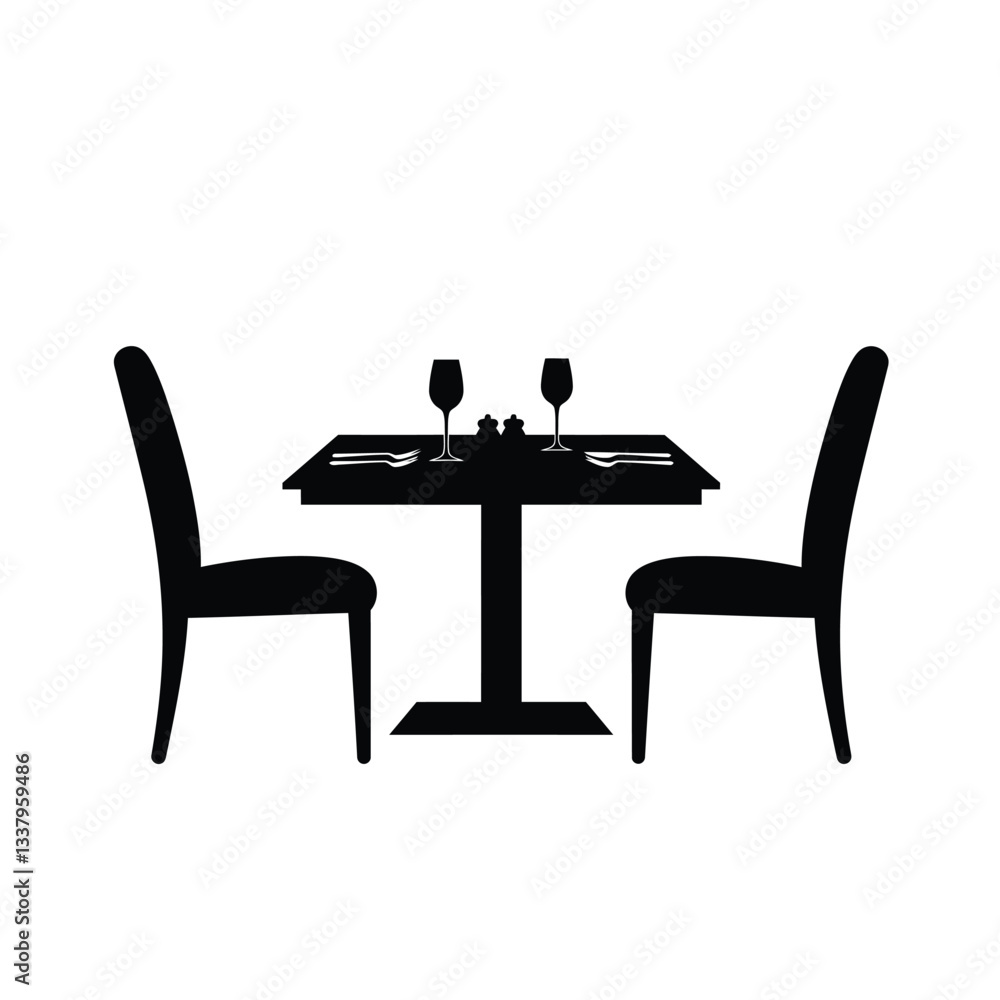 Fototapeta premium table and chairs