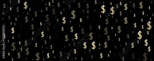 US Dollar sign background. Concept of money and success. Vector illustration