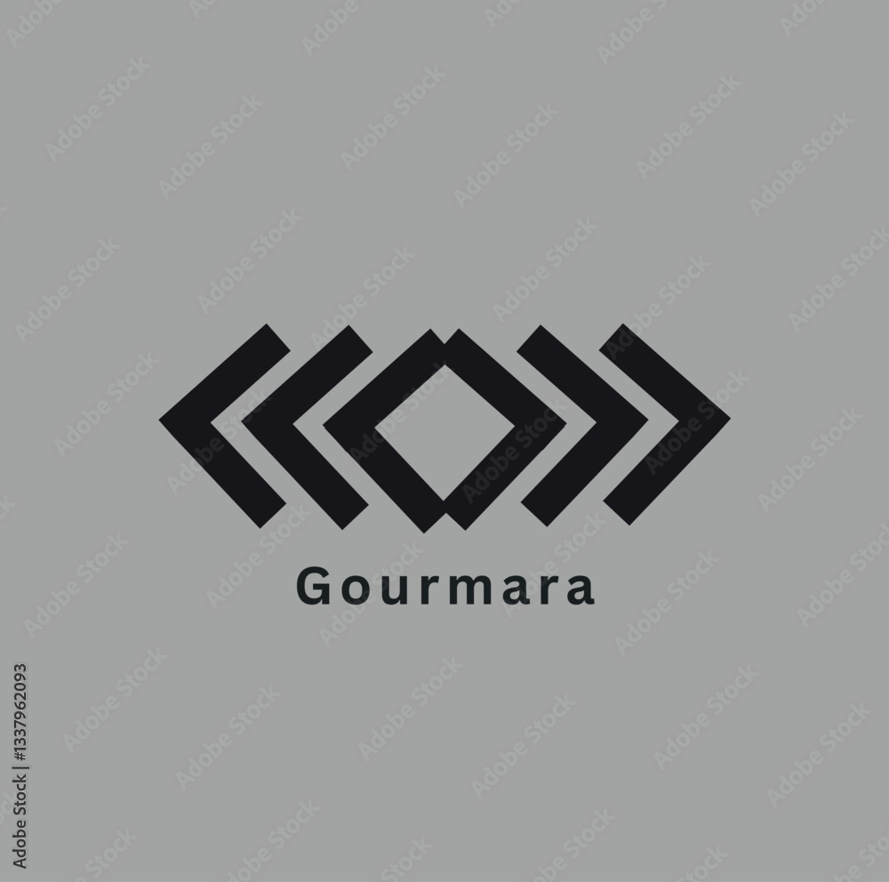 Obraz premium Vector Logo Design Gourmara