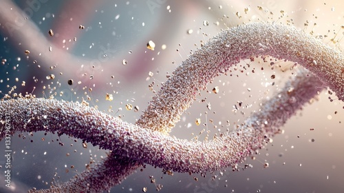 mRNA Helix  Genetic Code  3D Rendering  Science  Biology
