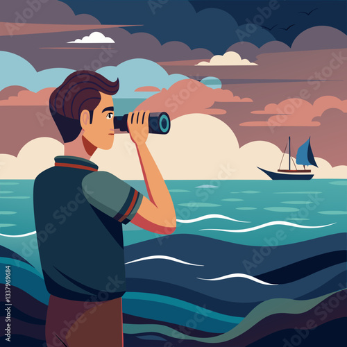 A man sees weather for National Weather Observers Day