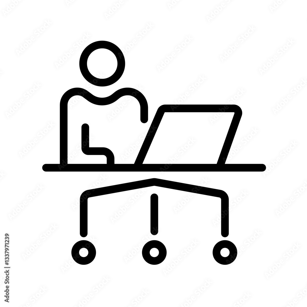 self work vector icon self work vector icon