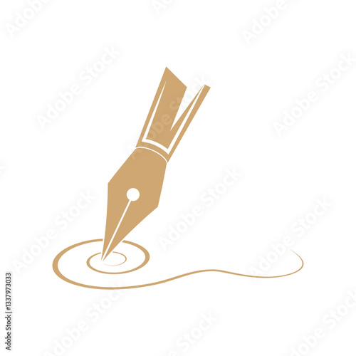 pen Logo template Vector illustration