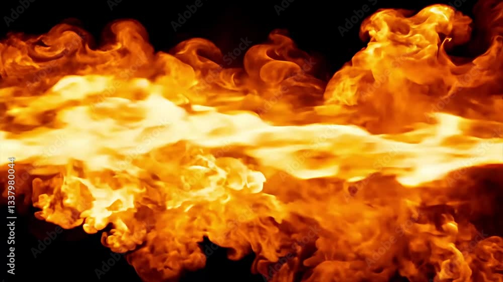 A fiery overlay effect, adding intensity and drama to cinematic intro sequences.