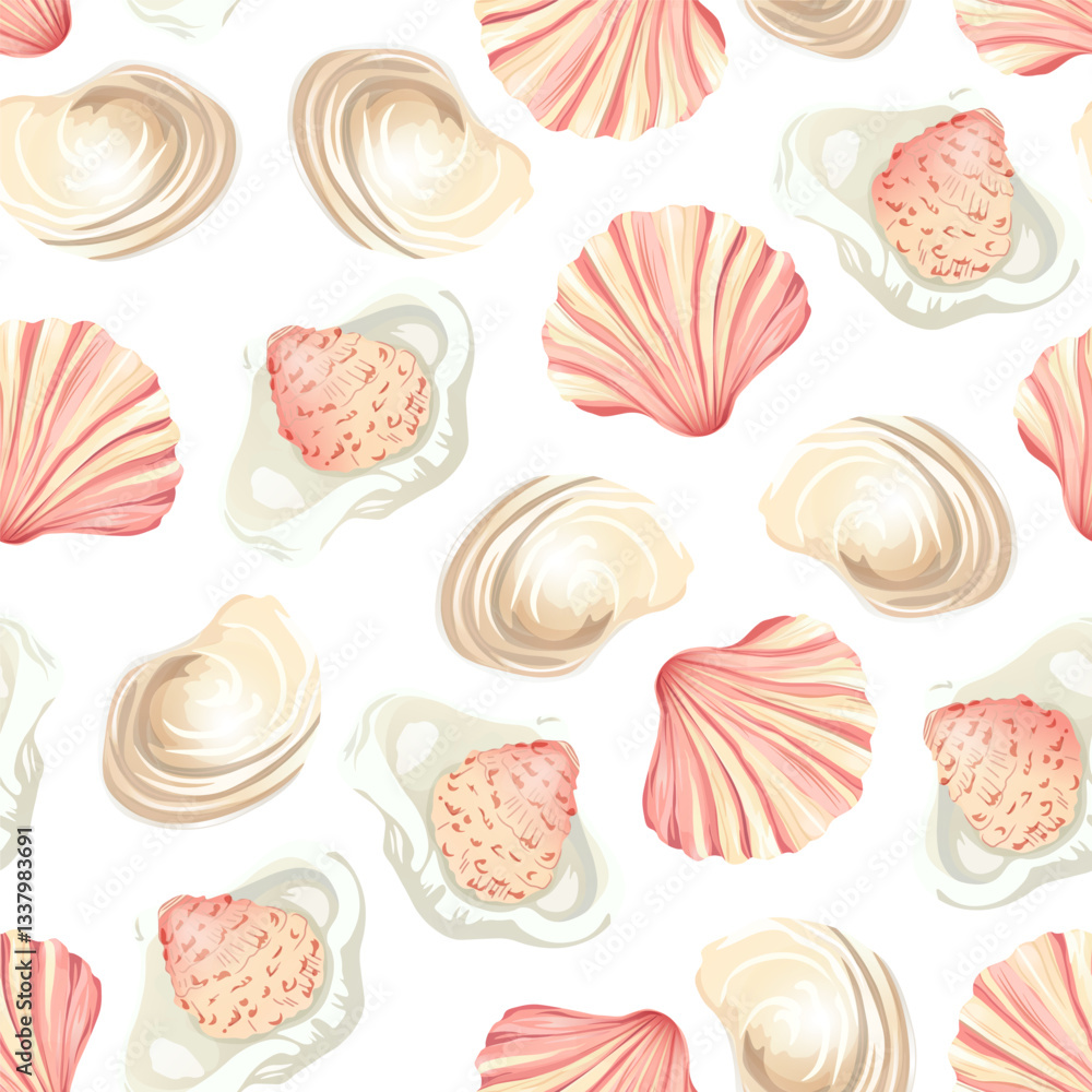 Nautical seashell and starfish design for summer vibes
Ocean-inspired seamless pattern with shells and coastal elements Nautical seashell and starfish design for summer vibes
Ocean-inspired seamless pattern with shells and coastal elements