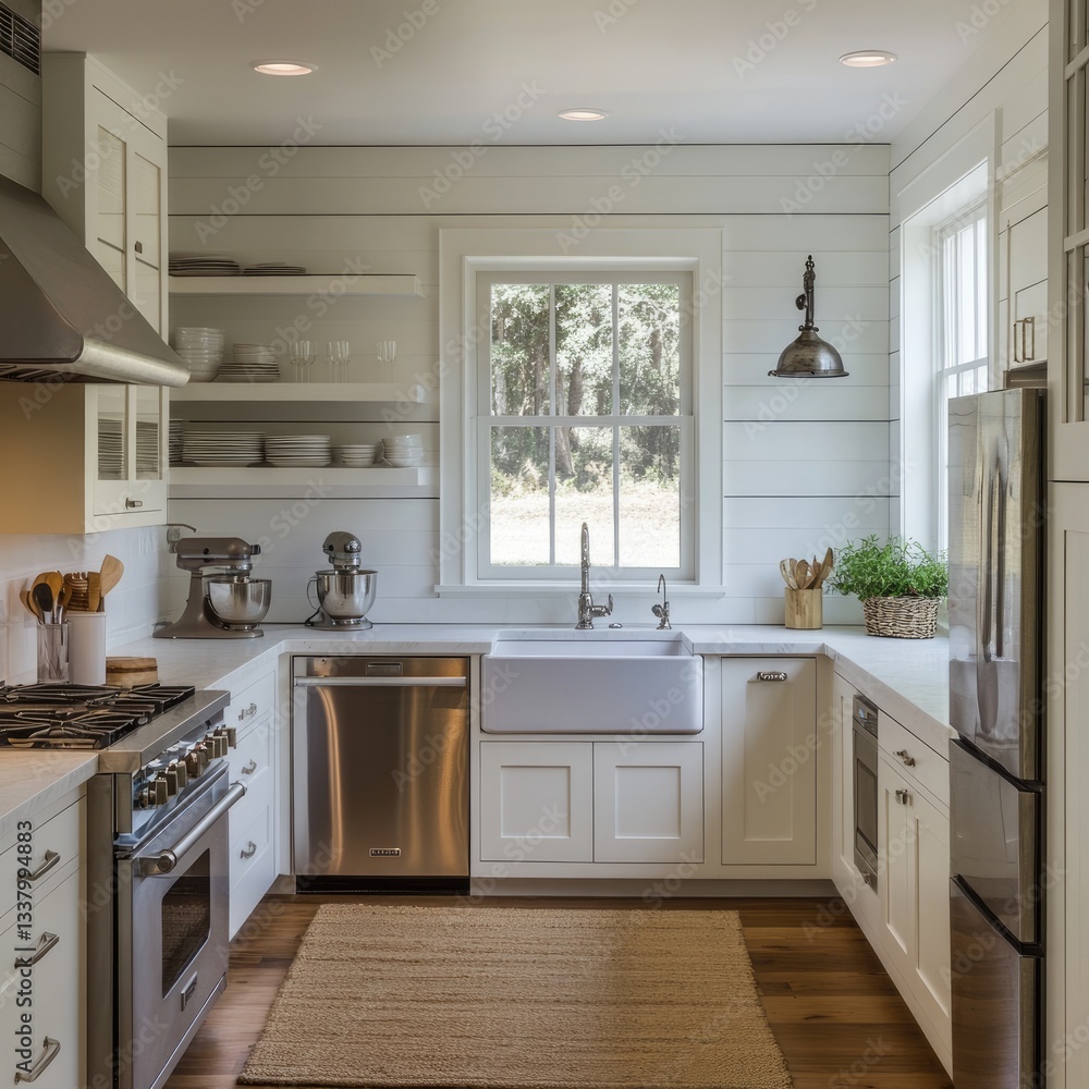 A small kitchen plan with an L-shaped counter to maximize space efficiency. A small kitchen plan with an L-shaped counter to maximize space efficiency.