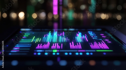 Wallpaper Mural Futuristic digital audio visual display Torontodigital.ca