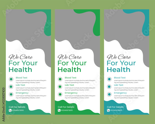  Medical rack card or dl flyer templates
