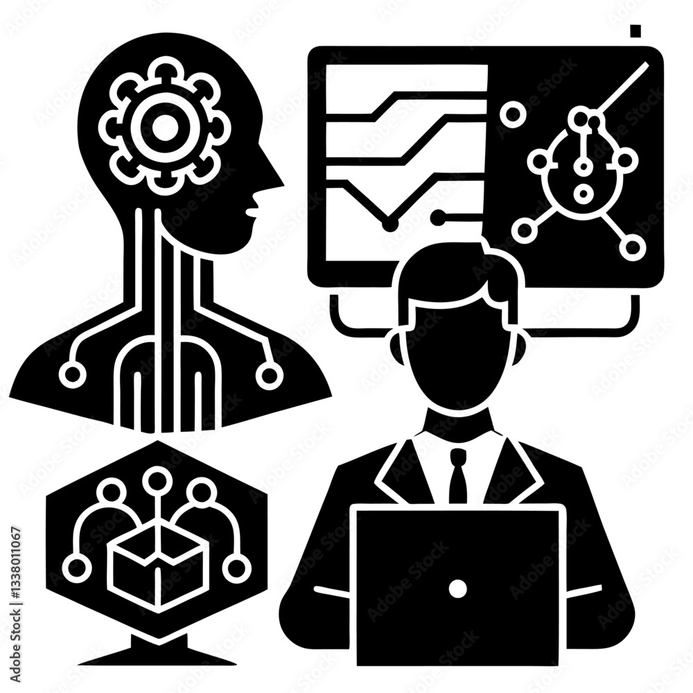 Modern Artificial Intelligence Symbols for Digital and Tech Projects
Modern Artificial Intelligence Symbols for Digital and Tech Projects