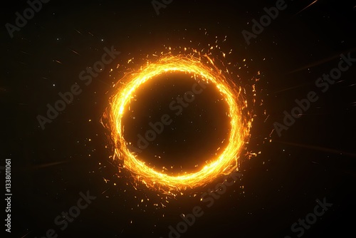 The Enigmatic Golden Ring of Fire A Cosmic Gate to Elsewhere