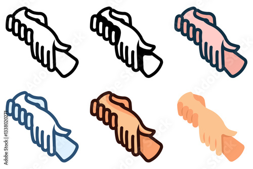 mutual help support icon vector illustration