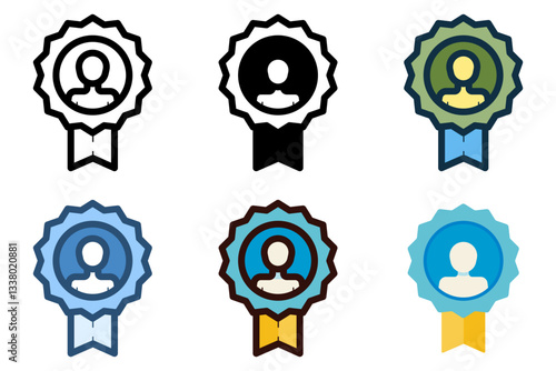 competency prowess skill icon vector illustration