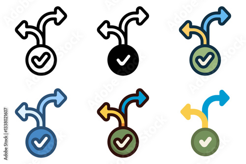 guidance direction arrow icon vector illustration