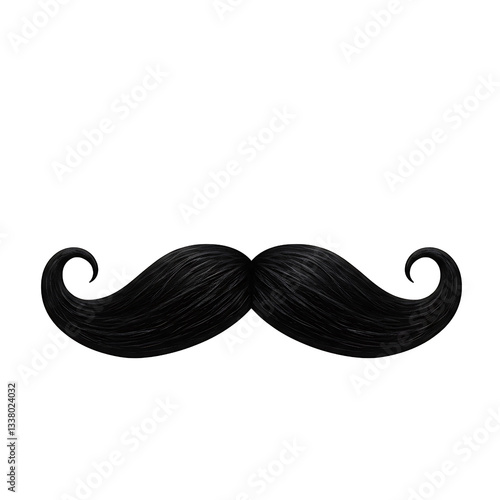 Downloadable handlebar mustache image for men's grooming and facial hair style guide free use