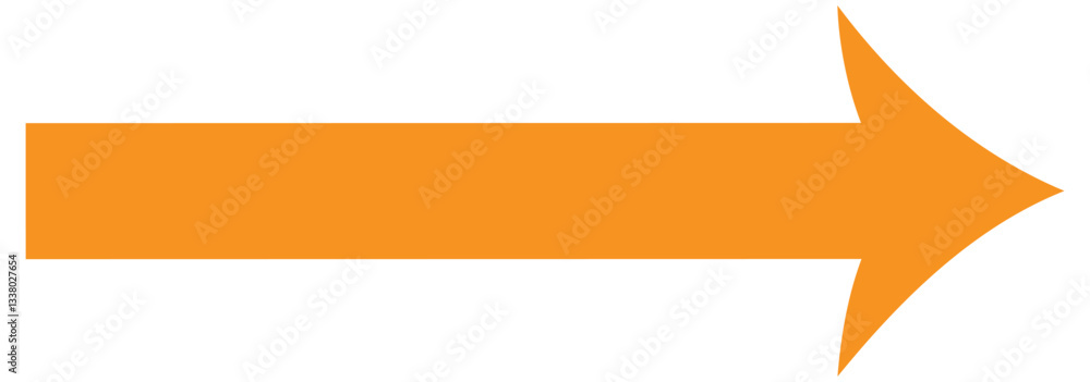 Large red long arrow icon. Long arrow pointing to the left isolated on a white background. Large red long arrow icon. Long arrow pointing to the left isolated on a white background.