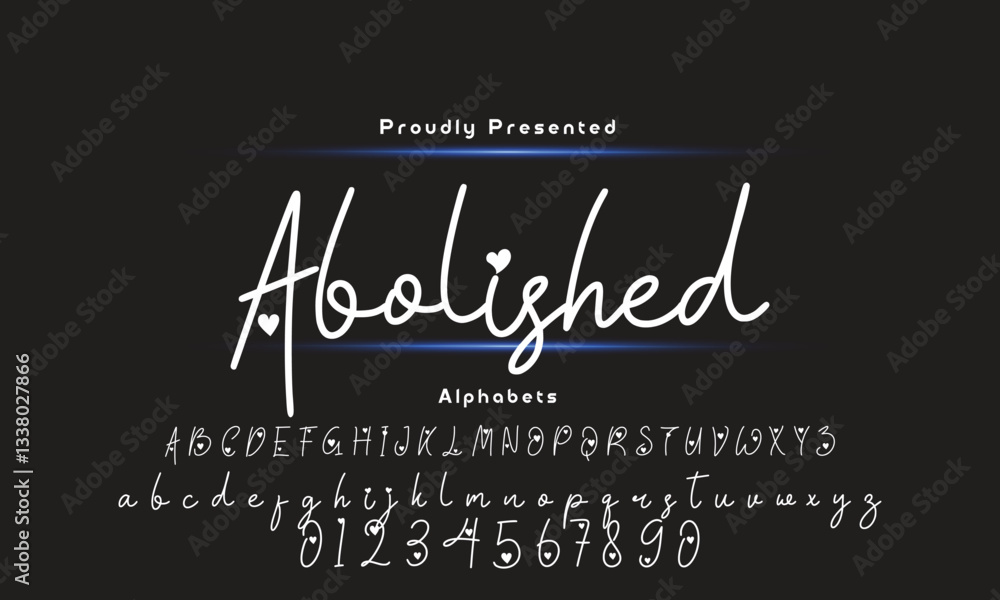 Lettering signature font isolated on black background. brush style alphabet. Vector logo letters. Lettering signature font isolated on black background. brush style alphabet. Vector logo letters.