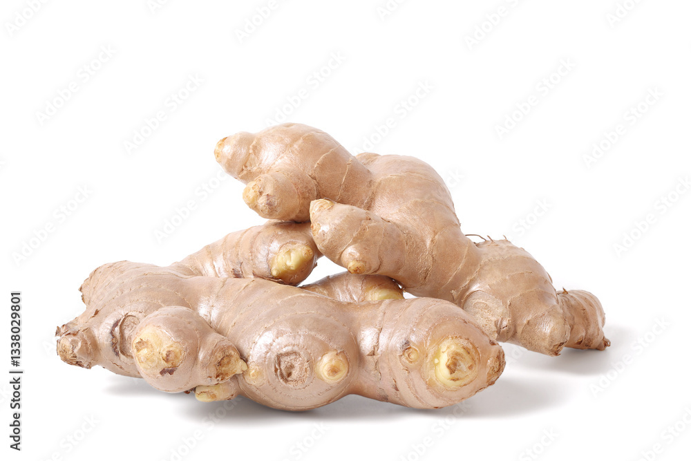 fresh ginger. isolated on a white background. fresh ginger. isolated on a white background.
