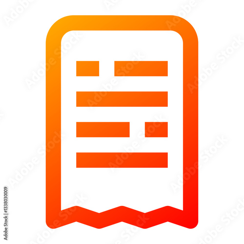 Bill Icon. Bill, Invoice, Payment, Receipt, Charge, Expense, Statement, Due. Vector Icon Illustration