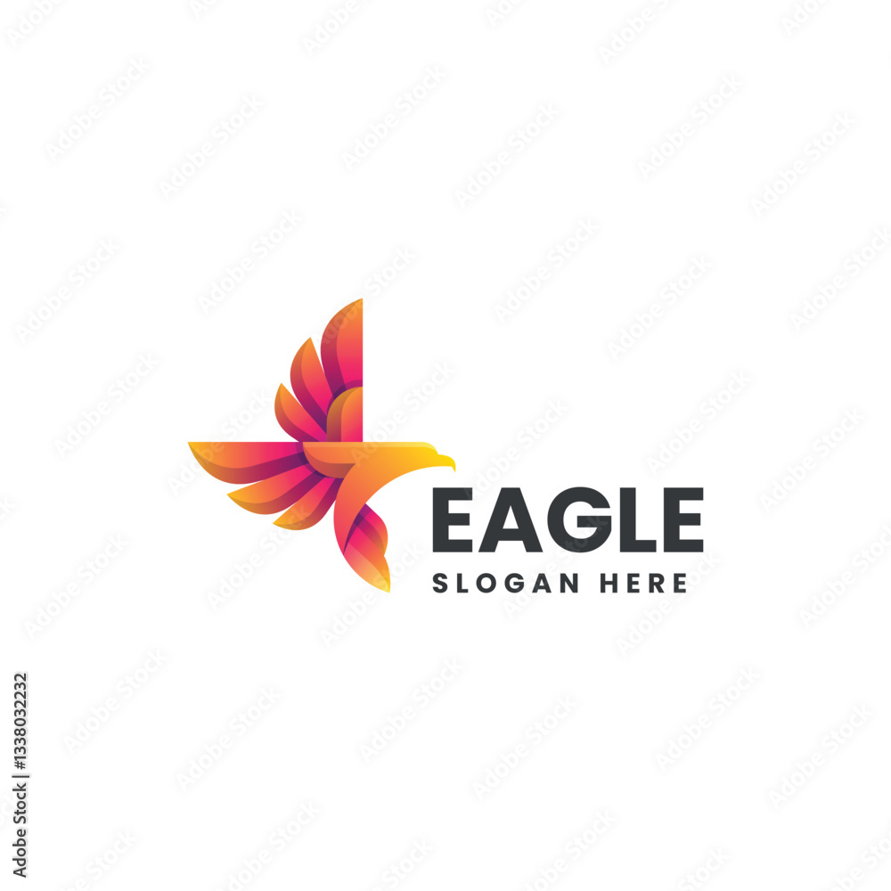 Eagle Gradient Colorful Logo Eagle Gradient Colorful Logo