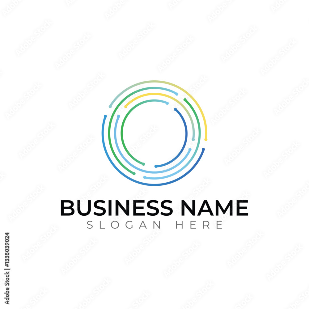 Obraz premium O letter abstract typography creative logo design