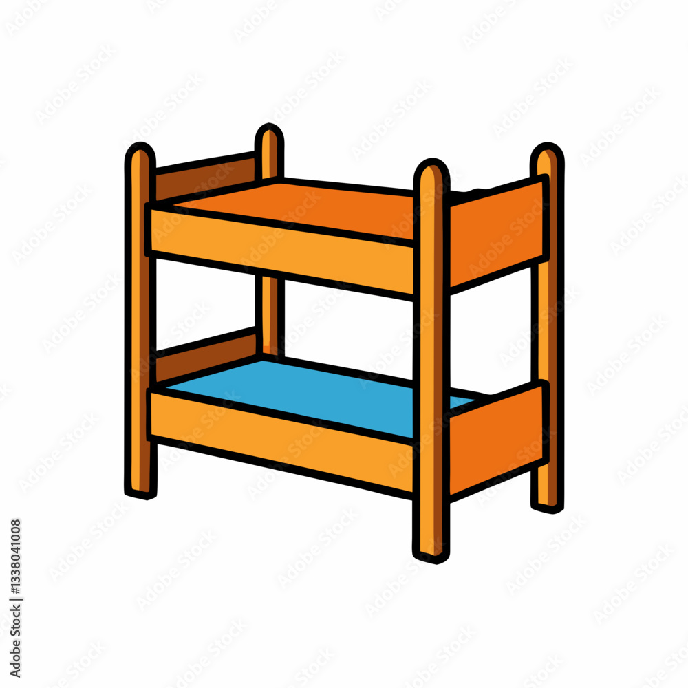 bunk bed vector illustration bunk bed vector illustration