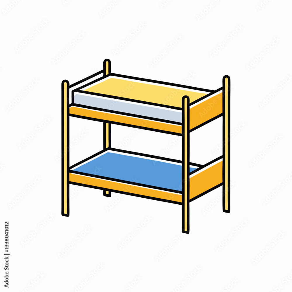bunk bed vector illustration bunk bed vector illustration