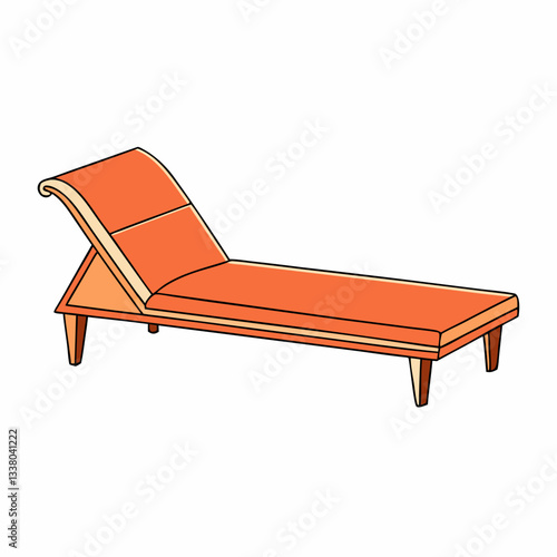 illustration of a chaise lounge